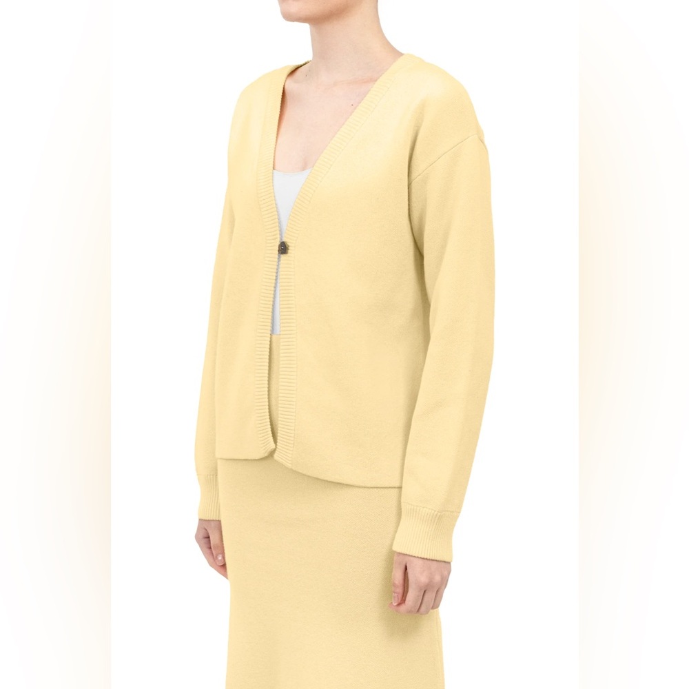 Patton Butter Yellow Women's Cardigan 100% Cotton Medium